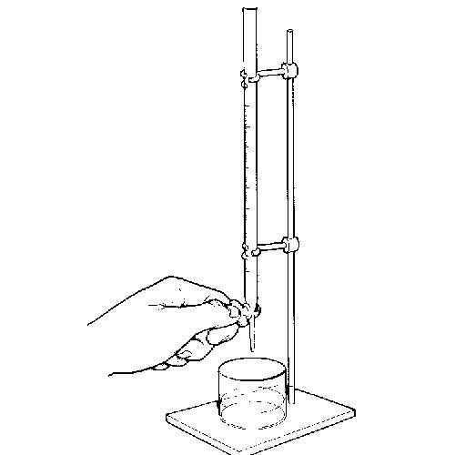 Бюретка лабораторная рисунок